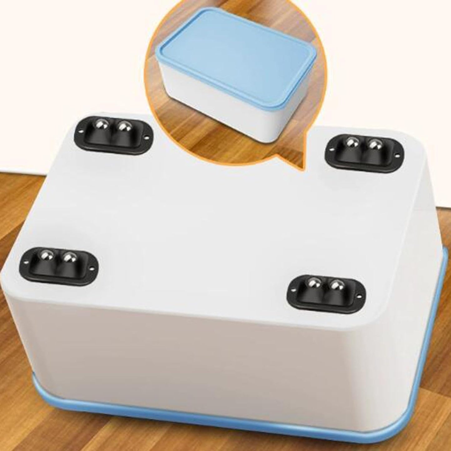 Set 4 bucăți mini rotițe adezive pentru mobilă