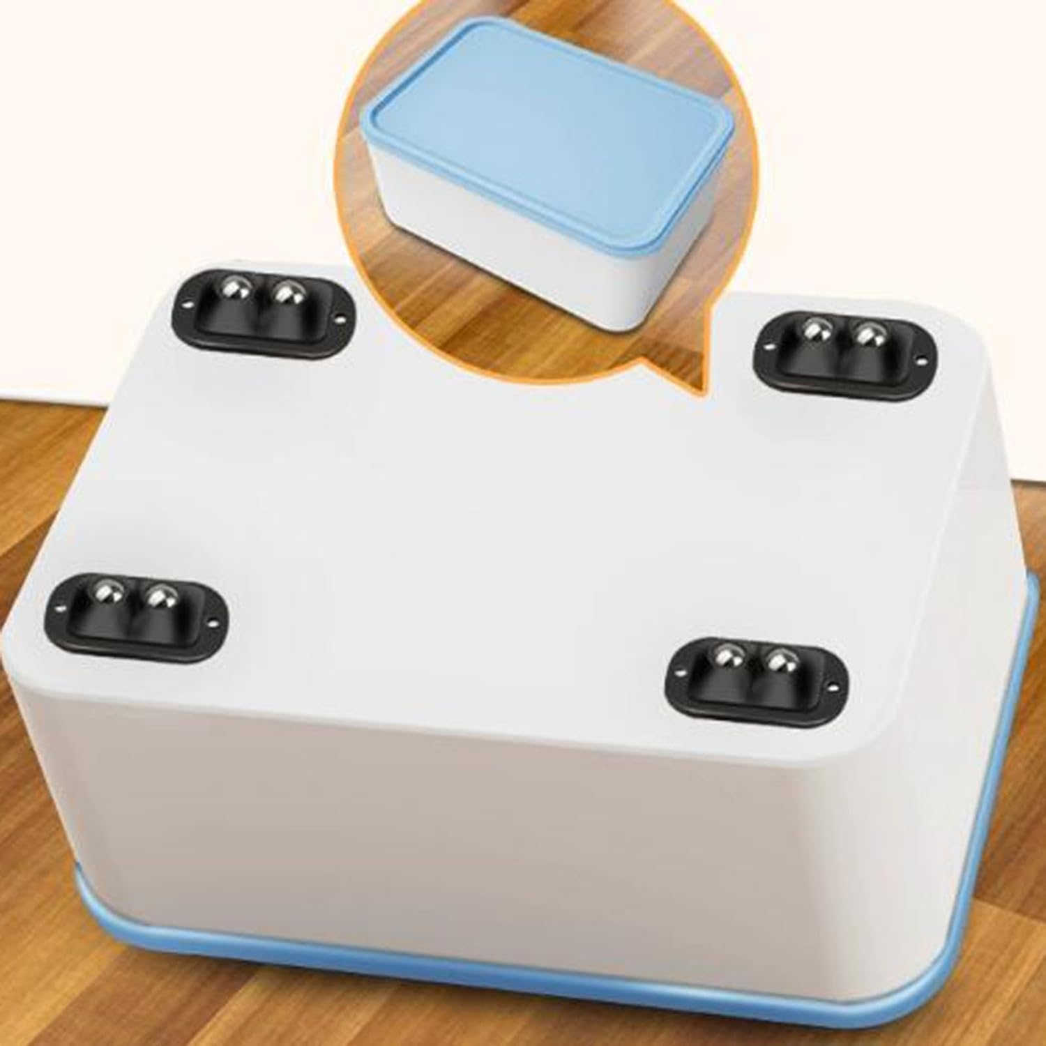 Set 4 bucăți mini rotițe adezive pentru mobilă