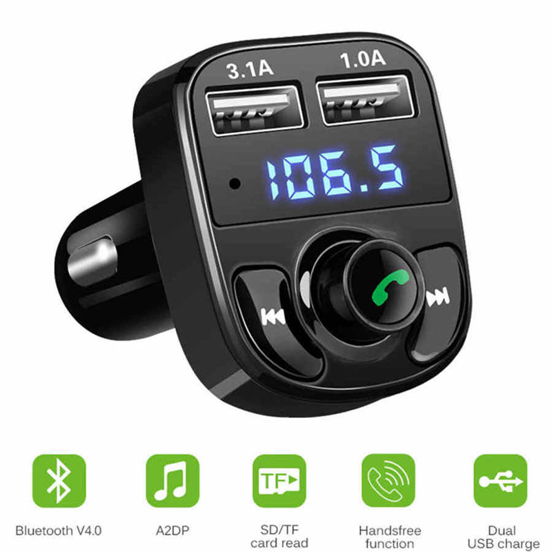 Modulator FM cu Bluetooth și 2 porturi USB