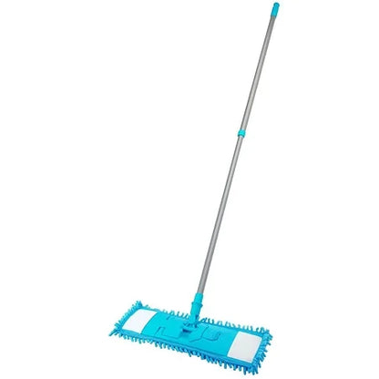 Mop plat din microfibră cu mâner telescopic