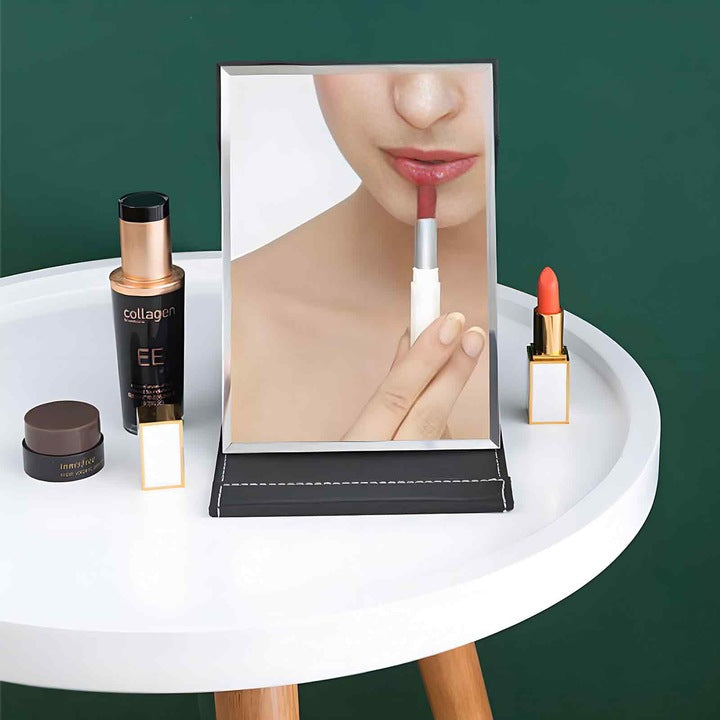 Oglindă cosmetică pliabilă, portabilă, 21 cm