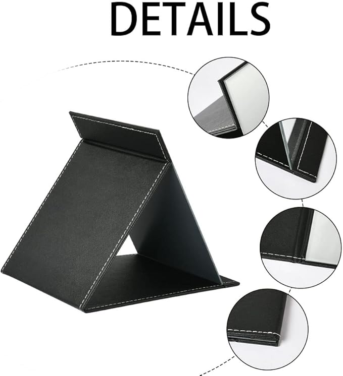 Oglindă cosmetică pliabilă, portabilă, 21 cm