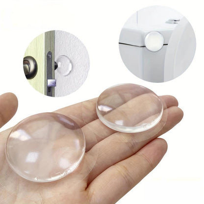 Set de 8 opritoare pentru usi, transparent, silicon