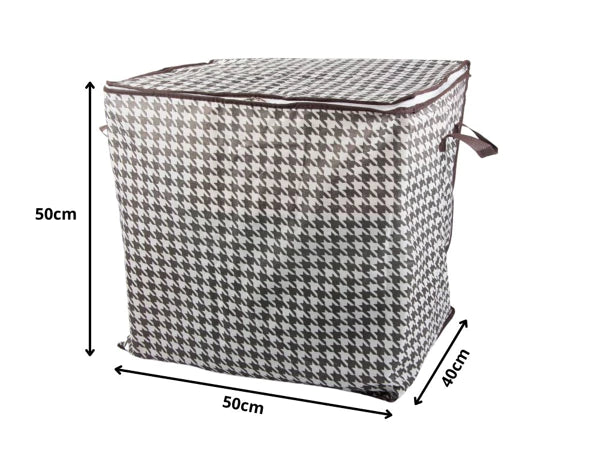 Cutie de depozitare pliabilă cu fereastra și fermoar