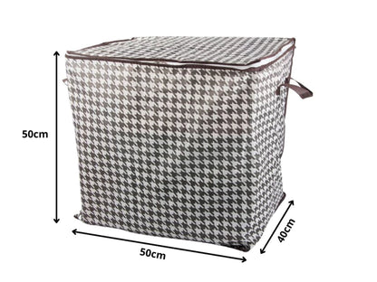 Cutie de depozitare pliabilă cu fereastra și fermoar