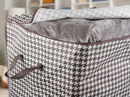 Cutie de depozitare pliabilă cu fereastra și fermoar