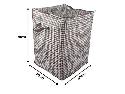 Cutie de depozitare pliabilă cu fereastra și fermoar