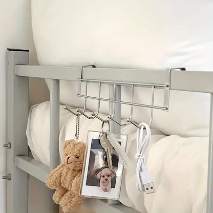 Organizator de ușă din oțel inoxidabil cu 5 cârlige