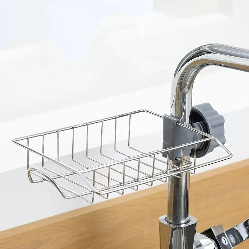 Suport chiuvetă pentru bureți din inox