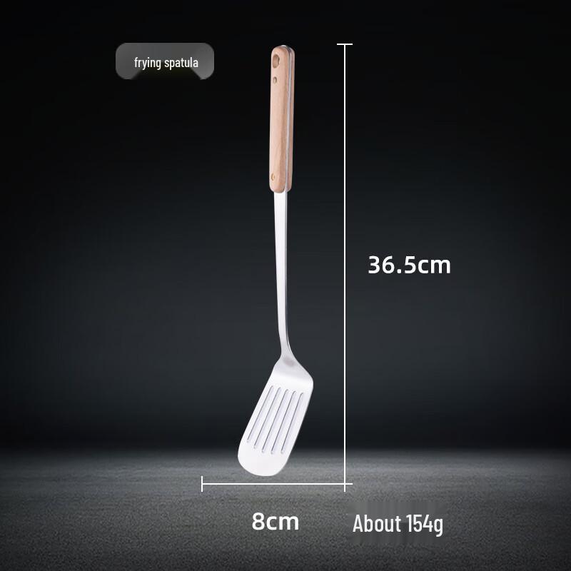 Paletă mare de gătit cu mâner din lemn