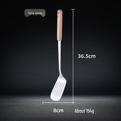 Paletă mare de gătit cu mâner din lemn