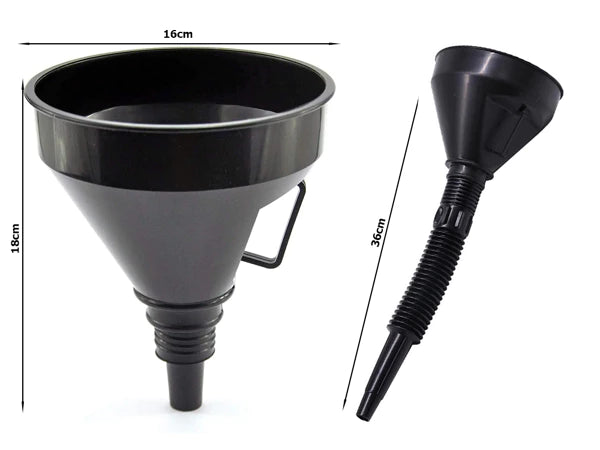 Pâlnie pentru combustibil, ulei, rezervor, sită inclusă