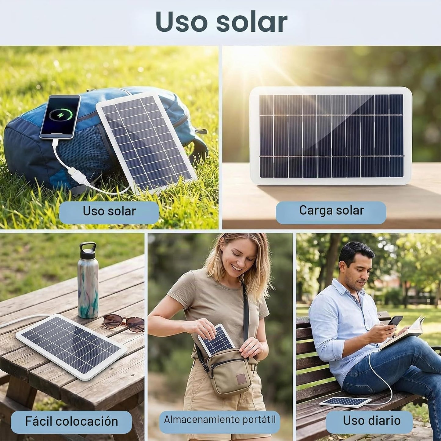 Panou de încărcare solară cu USB