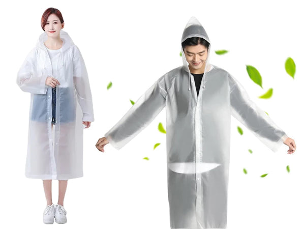 Pelerină de ploaie groasă, impermeabilă, cu glugă