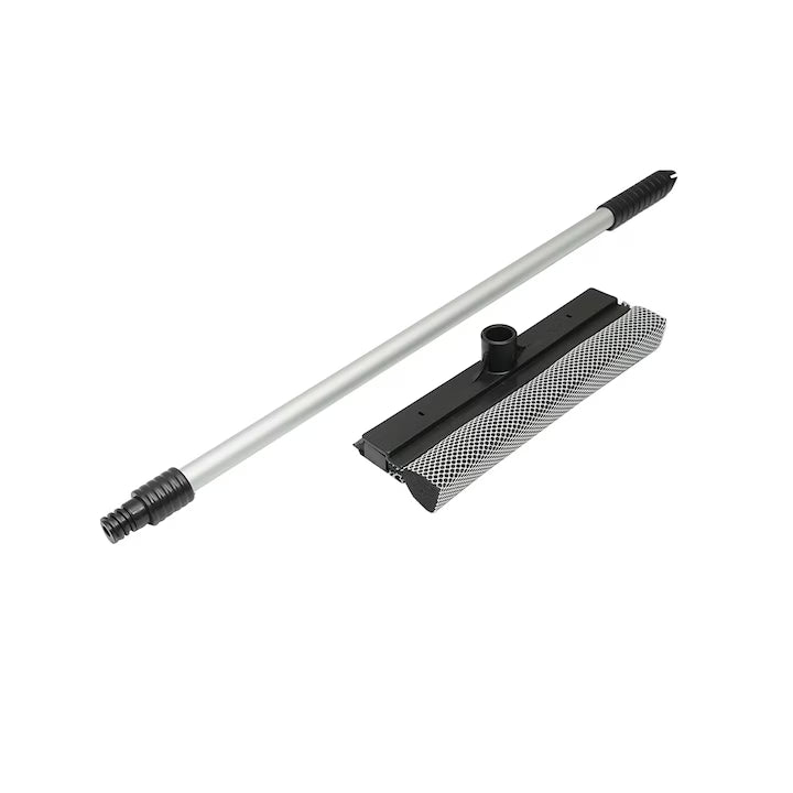Racletă cu mâner telescopic pentru șters geamuri
