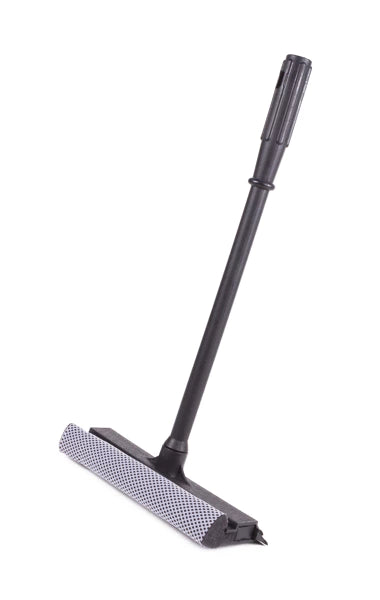 Racletă cu mâner telescopic pentru șters geamuri