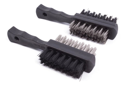 Perie de grătar cu racletă și peri din oțel inoxidabil