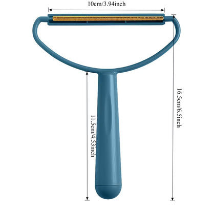 Perie pentru scame cu mâner de lemn