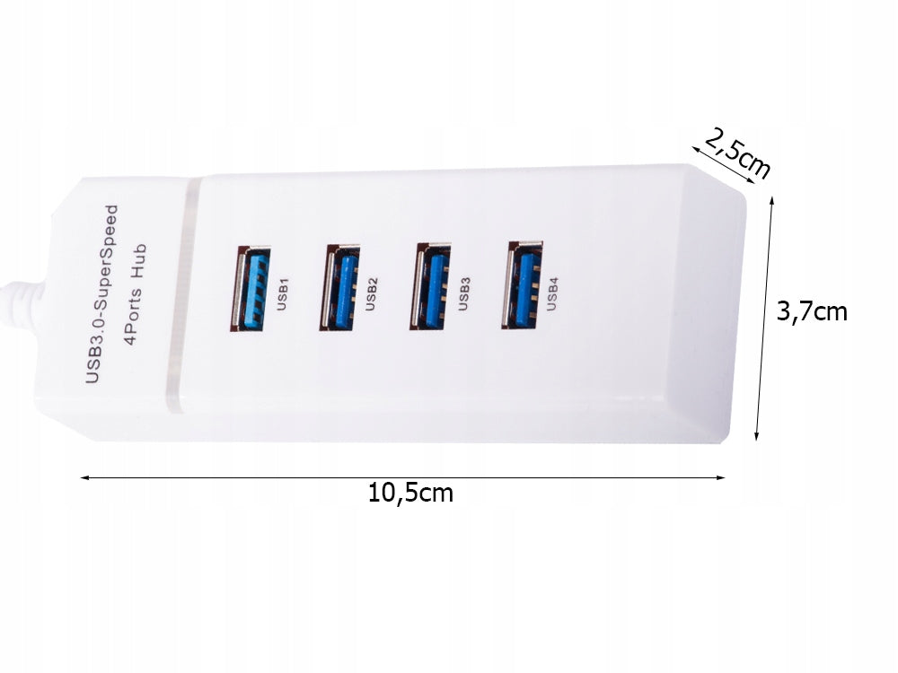 Hub usb 3.0 cu 4 porturi, viteză transfer de 5 Gbps