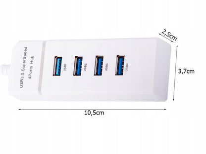 Hub usb 3.0 cu 4 porturi, viteză transfer de 5 Gbps