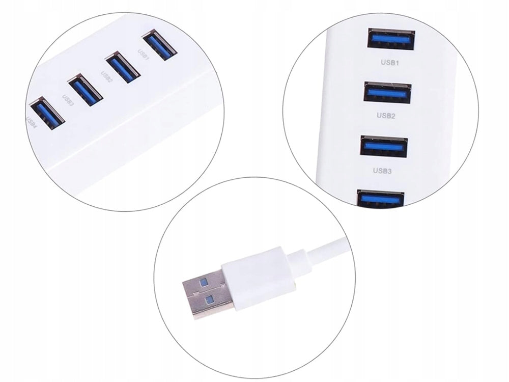 Hub usb 3.0 cu 4 porturi, viteză transfer de 5 Gbps