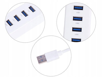 Hub usb 3.0 cu 4 porturi, viteză transfer de 5 Gbps