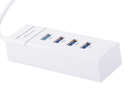 Hub usb 3.0 cu 4 porturi, viteză transfer de 5 Gbps
