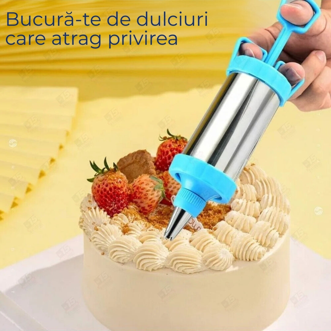 Poș de decorat prăjituri și torturi din inox