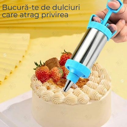 Poș de decorat prăjituri și torturi din inox