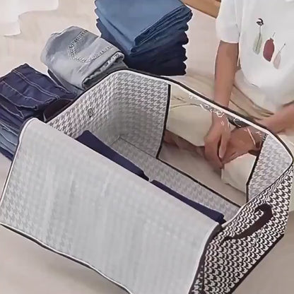 Cutie de depozitare pliabilă cu fereastra și fermoar
