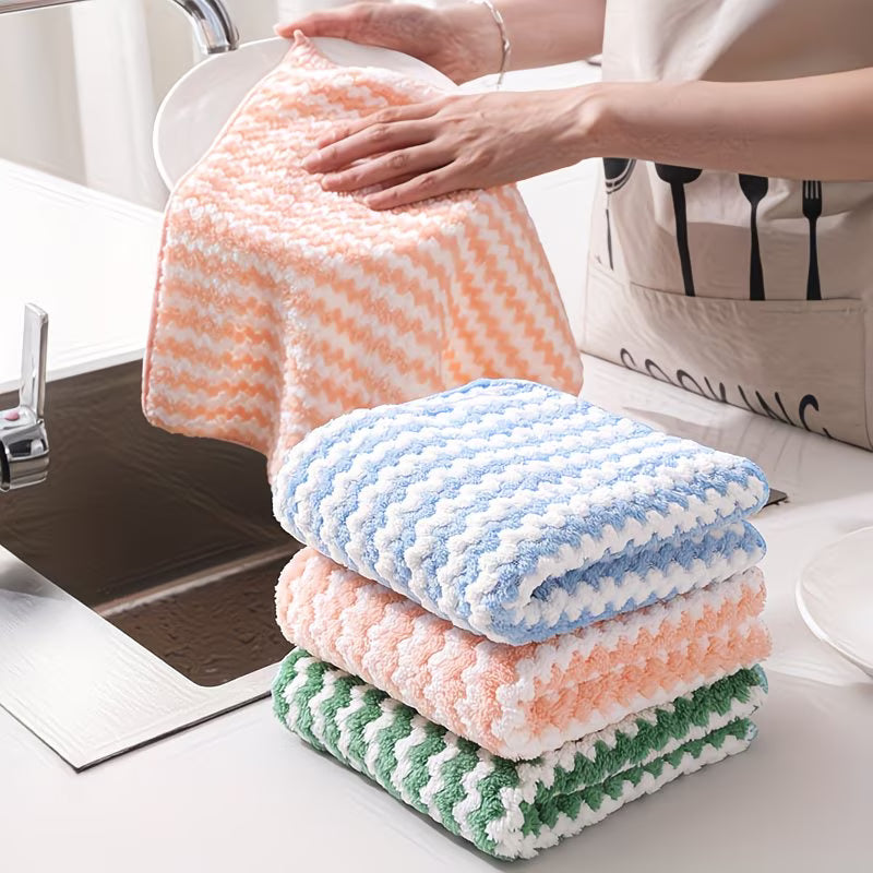 Set 5 bucăți prosoape multicolore din microfibră