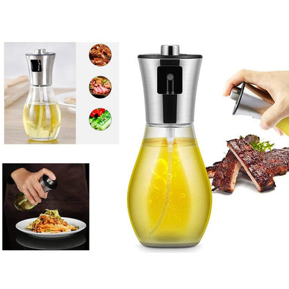 Pulverizator de ulei sau oțet din sticlă și inox, 200ml