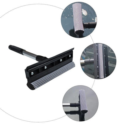 Racletă cu mâner telescopic pentru șters geamuri