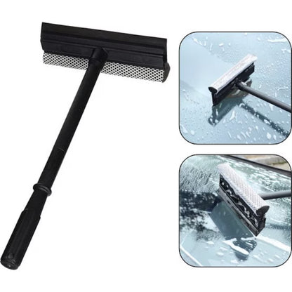 Racletă cu mâner telescopic pentru șters geamuri