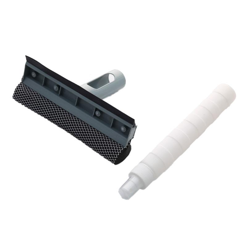 Racletă de geam cu pulverizator burete