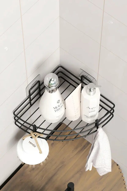 Raft metalic pe colț pentru loțiuni duș