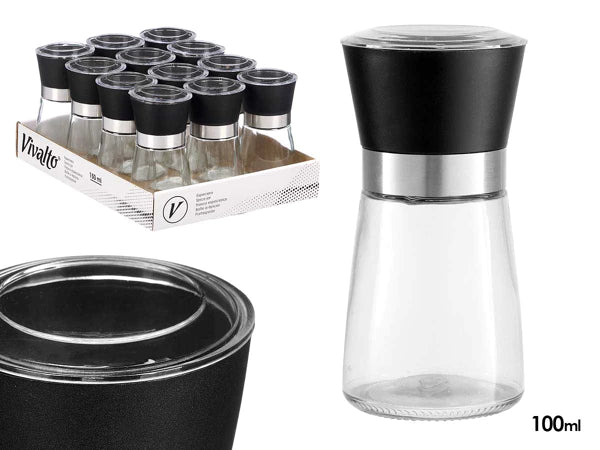 Râșniță de piper/sare din sticlă Privilege