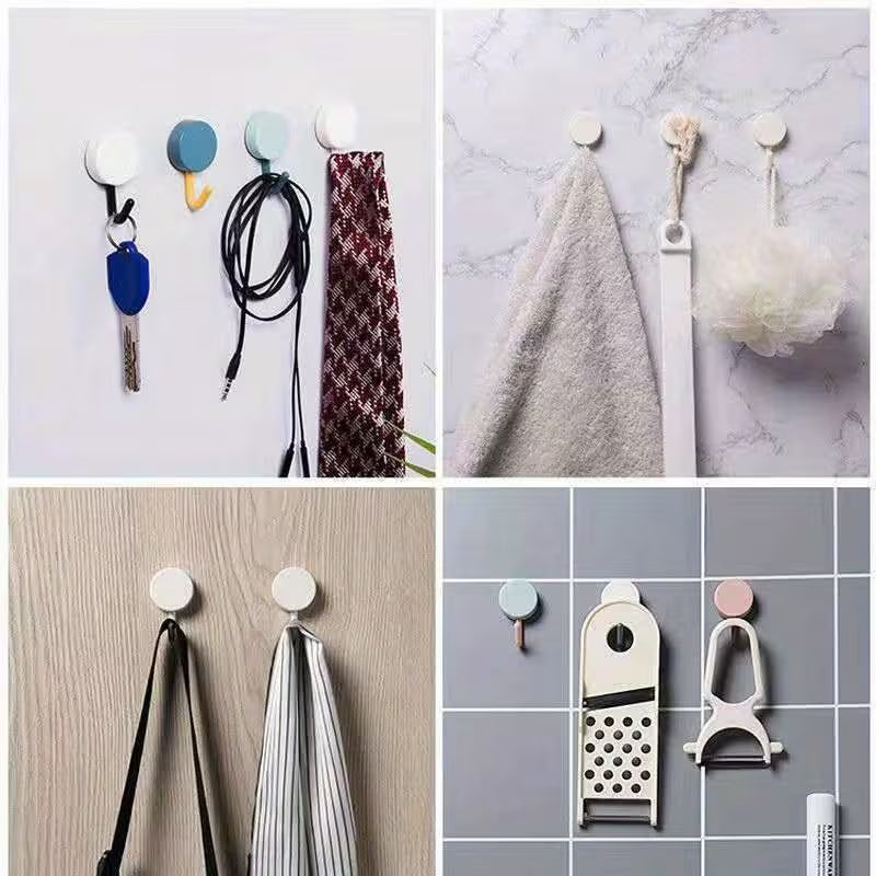 Set 5 cârlige adezive colorate