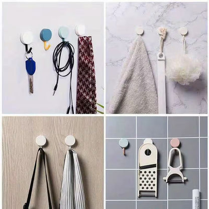 Set 5 cârlige adezive colorate