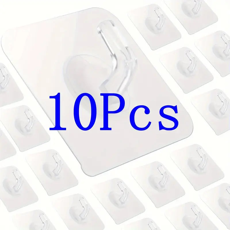 Set 10 cârlige autoadezive, multifuncționale