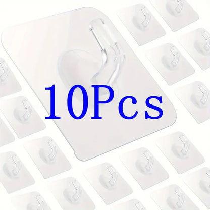 Set 10 cârlige autoadezive, multifuncționale