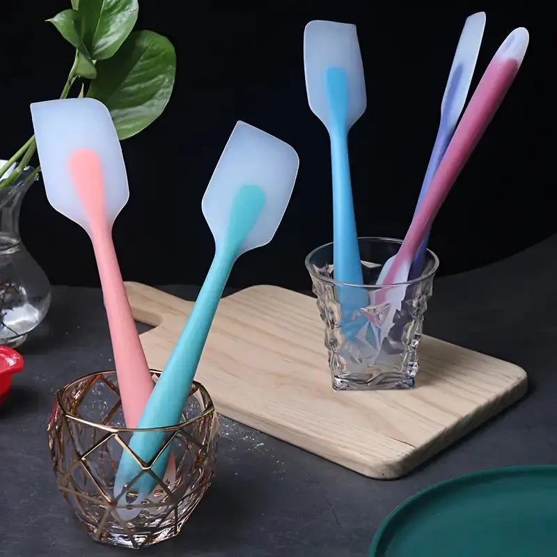 Set de 2 spatule premium din silicon termorezistent, 21 cm