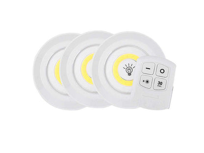 Set 3 lămpi LED, control prin telecomandă