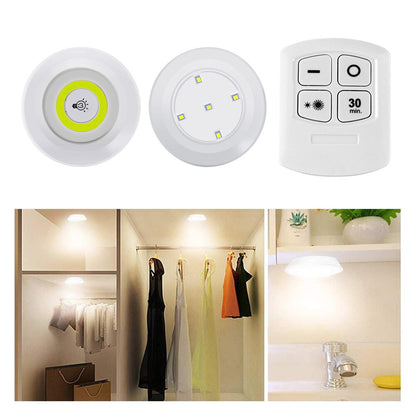 Set 3 lămpi LED, control prin telecomandă