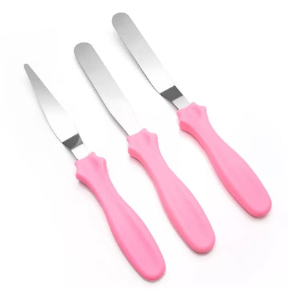Set de 3 spatule pentru prăjituri, 23 cm
