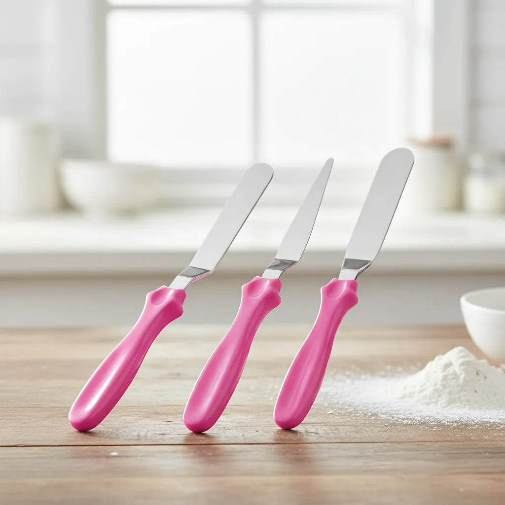 Set de 3 spatule pentru prăjituri, 23 cm