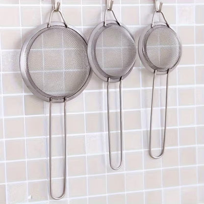 Set 3 strecurătoare din inox cu plasă fină