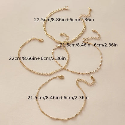 Set de 4 brățări elegante