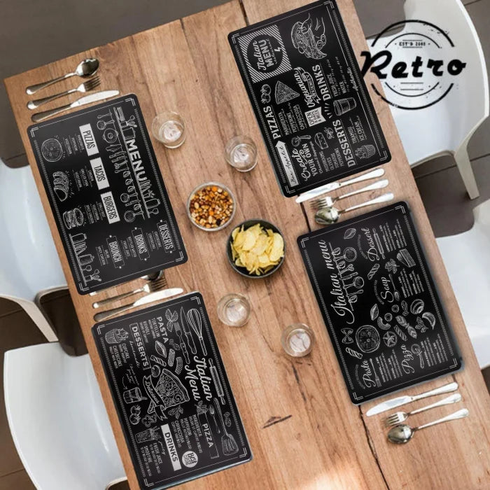 Set 4 covorașe suporturi farfurie, 45x30 cm