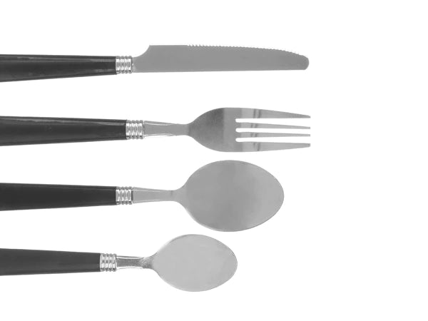 Set 4 tacâmuri, Kinvara, inox, argintiu